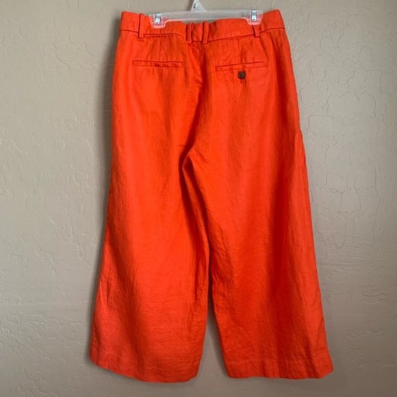 J. Crew Gazebo Novelty Wide-Leg Linen Crop Trouser - Picture 4 of 6